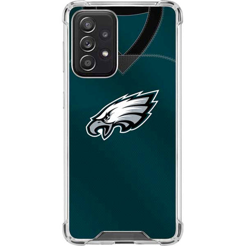 NFL Philadelphia Eagles Team Jersey Galaxy A52 5G Clear Case